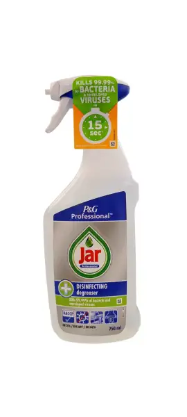 Jar Professional fertőtlenítő zsíroldó spray 750 ml Jar Professional fertőtlenítő zsíroldó spray 750 ml